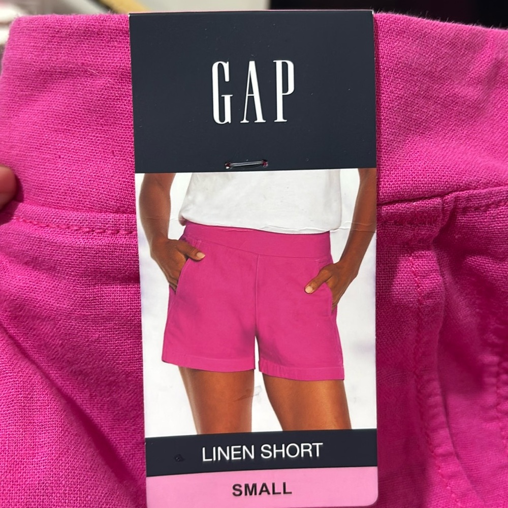 GAP Linen Shorts Pink Women Smalll